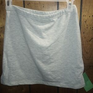 Elegant Heather Gray Mini Skirt